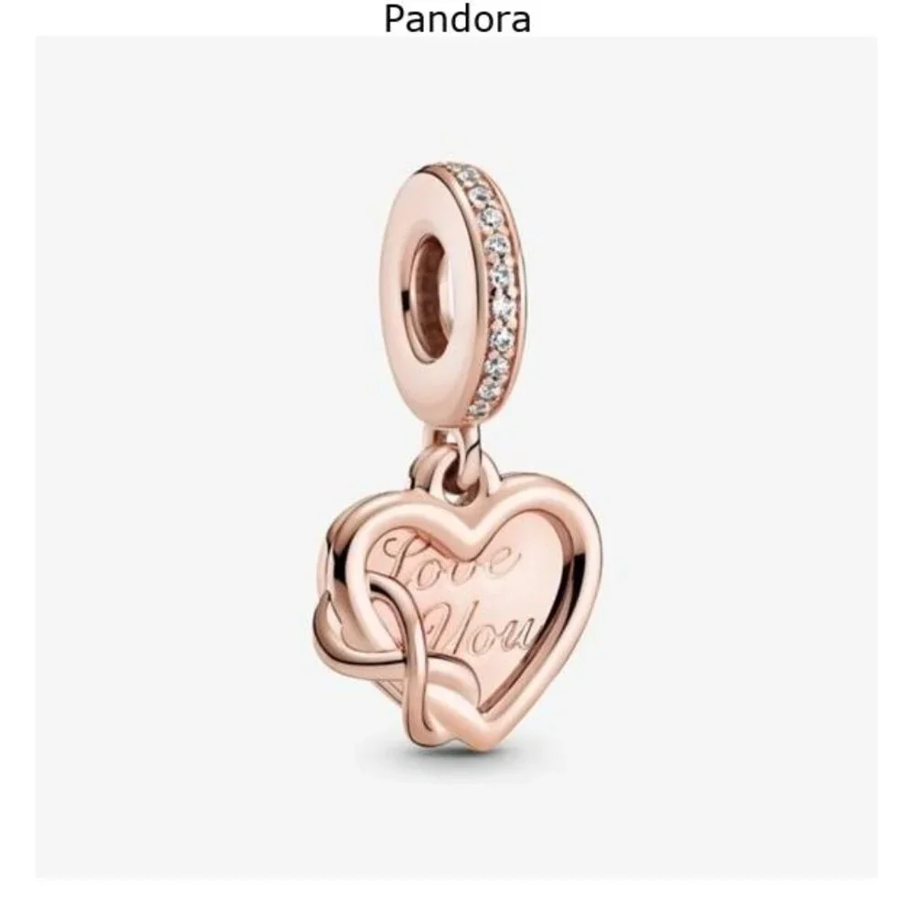 Pandora Love You Infinity Heart Dangle Charm